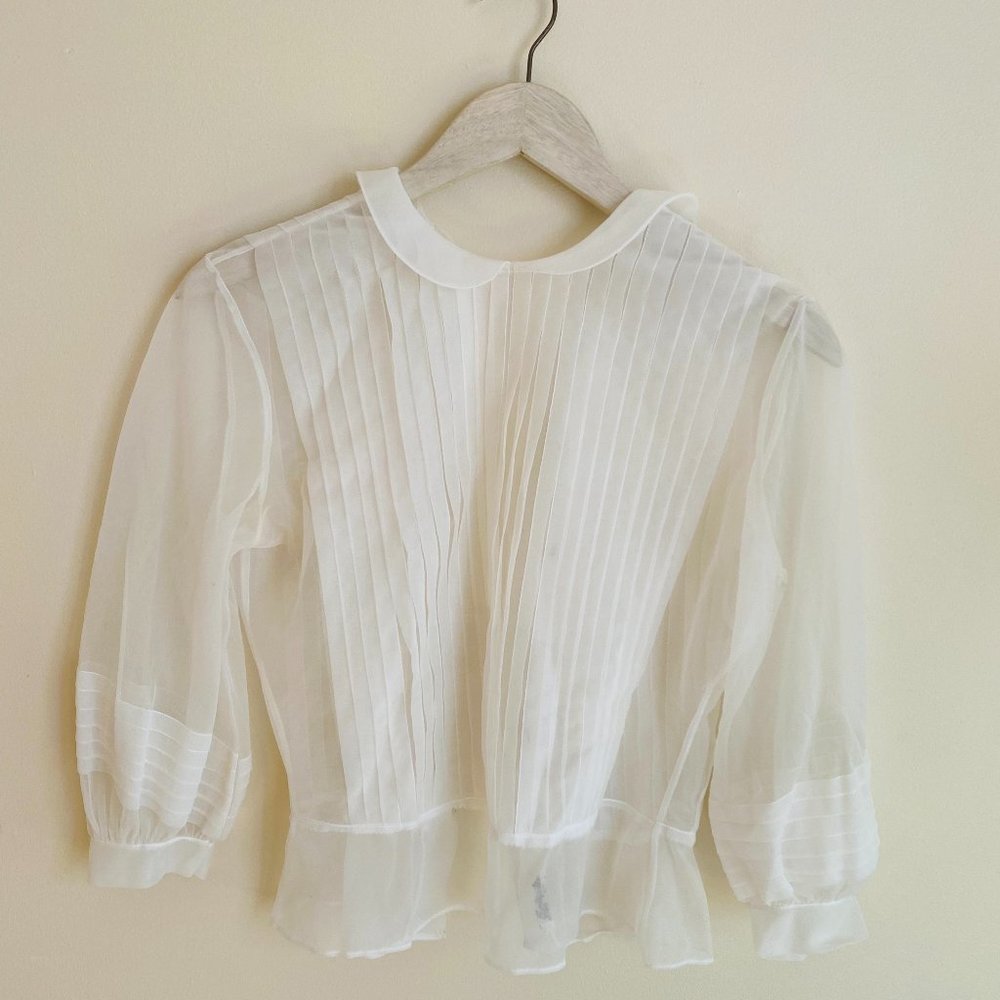 Vintage White Blouse
